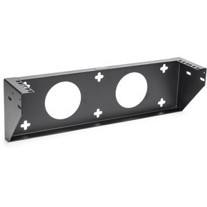 2U 19in Steel Vertical Wall Mount Rack Bracket - Fully assembled with cage screws and nuts - Steel - Maximum load capacity of 125 lbs (56.7 kgs) - For mounting telecommunications, networking device, or Server Equipment. Mount a device vertically - Wa