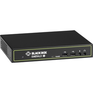 Black Box Emerald PE KVM Extender with Virtual Machine Access - DVI-D, V-USB 2.0, Audio - 1 Computer(s) - 328.08 ft Range - WUXGA - 1920 x 1200 Maximum Video Resolution - 1 x Network (RJ-45) - 5 x USB - 1 x DVI - 120 V AC, 240 V AC Input Voltage - Fo