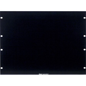 Panduit 8RU Horizontal Rack Filler Panel - Steel - Black - 8U Rack Height - 1 Pack - 14" Height - 19" Width
