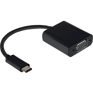 Axiom USB-C Male to VGA Female Adapter - 1 x 24-Pin Powered USB 3.1 (Gen 1) Type C - Male - 1 x 15-Pin HD-15 VGA - Female - 1920 x 1200 Supported