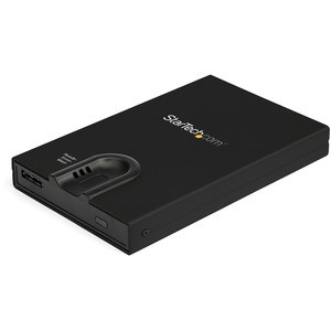 StarTech.com Biometric Enclosure - 256-bit AES Encrypted USB 3.0 External Hard Drive Enclosure 2.5" SATA HDD/SSD - Fingerprint & Password - USB 3.0 to 2.5 inch SATA External Hard Drive Enclosure w/ secure biometric fingerprint/password access - 256-b