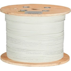Black Box CAT6A Bulk Cable Stranded UTP 650 MHz CM PVC PoE 1000 ft - 1000 ft Category 6a Network Cable for Network Device - First End: Bare Wire - Second End: Bare Wire - 10 Gbit/s - Patch Cable - CM - 24 AWG - White