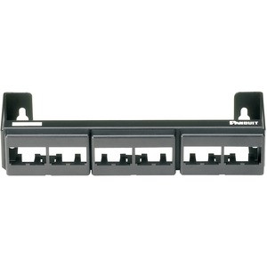 Panduit CWPP12WBL Network Patch Panel - 12 - Black - 19" Wide