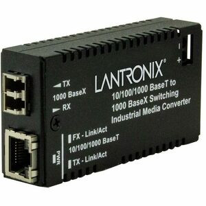 Transition Networks Hardened Mini 10/100/1000 Bridging Media Converter - 1 x Network (RJ-45) - 1 x LC Ports - DuplexLC Port - Multi-mode - Gigabit Ethernet - 1000Base-SX, 10/100/1000Base-TX - AC Adapter - Rail-mountable, Wall Mountable