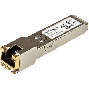 StarTech.com 10 pack HPE J8177C Compatible SFP Module - 1000BASE-T - 1GE Gigabit Ethernet SFP SFP to RJ45 Cat6/Cat5e - 100m - 10 pack HPE J8177C Compatible SFP - 1000BASE-T 1Gbps - 1GbE Module - 1GE Gigabit Ethernet SFP Copper Transceiver - 100m (328