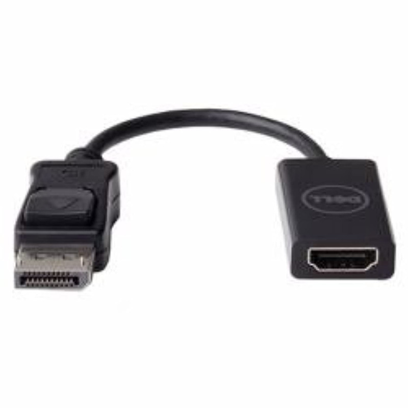Dell Adapter - DisplayPort to HDMI 2.0 (4K) - DisplayPort/HDMI A/V Cable for Audio/Video Device - First End: DisplayPort Digital Audio/Video - Second End: HDMI 2.0 Digital Audio/Video - Supports up to 3840 x 2160