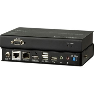 ATEN USB HDMI HDBaseT 2.0 KVM Extender (4K@100 m)-TAA Compliant - 492.13 ft Range - 4K - 4096 x 2160 Maximum Video Resolution - 4 x Network (RJ-45) - 4 x USB - 2 x HDMI - 5 V DC Input Voltage - Rack-mountable