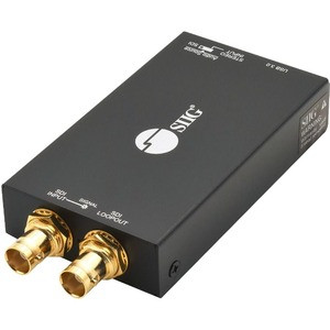 SIIG 1080p USB 3.0 3G-SDI Capture Device with Loopout - TAA Compliant - Plug-n-Play Capture Device for Online Meetings, Live Broadcast, or Gaming