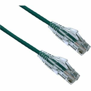 Axiom 15FT CAT6 Snagless BENDnFLEX Ultra-Thin Patch Cable - Green - TAA Compliant - 15 ft Category 6 Network Cable for Network Device - First End: 1 x RJ-45 Network - Male - Second End: 1 x RJ-45 Network - Male - Patch Cable - Gold Plated Contact - R