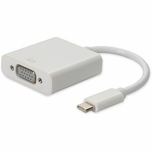AddOn 5-Pack of USB 3.1 (C) Male to VGA Female White Adapters - 100% compatible and guaranteed to work