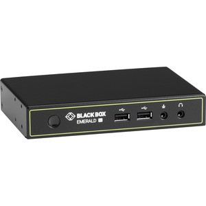 Black Box Emerald? SE DVI KVM-over-IP Matrix Switch Receiver - Single Head, Full HD DVI, VUSB 2.0, Serial, Audio - 1 Computer(s) - 1 Remote User(s) - 328.08 ft Range - WUXGA - 1920 x 1200 Maximum Video Resolution - 1 x Network (RJ-45) - 4 x USB - 1 x