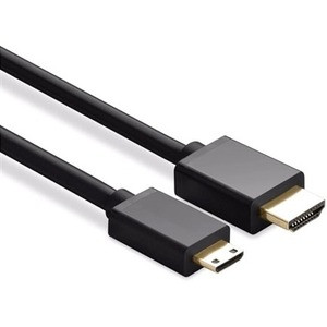 Axiom High Speed HDMI Type-A to Mini HDMI Type-C Cable 15ft - 15 ft HDMI/Mini-HDMI A/V Cable for Smartphone, Audio/Video Device, Tablet, Home Theater System, Mobile Device, Desktop Computer - First End: 1 x HDMI Type A Digital Audio/Video - Male - Se