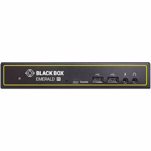 Black Box Emerald EMD2002PE-R-P KVM Extender Receiver - 2 Computer(s) - 328 ft Range - WUXGA - 1920 x 1200 Maximum Video Resolution - 1 x Network (RJ-45) - 5 x USB - 2 x DVI - 120 V AC, 240 V AC Input Voltage - For Mac, Linux, PC - TAA Compliant