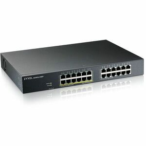 ZYXEL 24-port GbE Smart Managed PoE Switch - 24 Ports - Manageable - Gigabit Ethernet - 10/100/1000Base-T - 2 Layer Supported - 166.10 W Power Consumption - 130 W PoE Budget - Twisted Pair - PoE Ports - Wall Mountable, Rack-mountable - Lifetime Limit