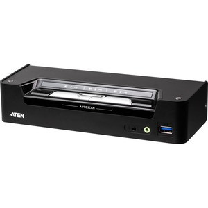 ATEN CS1953 3-Port USB-C DisplayPort Hybrid KVMP Switch - 3 Computer(s) - 4096 x 2160 - 7 x USB - 3 x DisplayPort