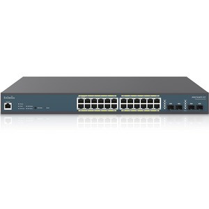 EnGenius EWS7928FP-FIT Ethernet Switch - 24 Ports - Manageable - Gigabit Ethernet - 10/100/1000Base-T, 1000Base-X - 2 Layer Supported - Modular - 4 SFP Slots - 410 W PoE Budget - Twisted Pair, Optical Fiber - PoE Ports - Rack-mountable - 1 Year Limit