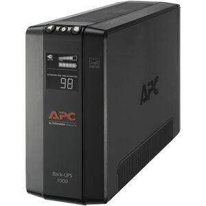 APC by Schneider Electric Back UPS Pro BX1000M, Compact Tower, 1000VA, AVR, LCD, 120V - Tower - AVR - 12 Hour Recharge - 4.30 Minute Stand-by - 120 V Input - 120 V AC Output - Stepped Approximated Sine Wave - 4 x NEMA 5-15R Surge, 4 x NEMA 5-15R - 8 
