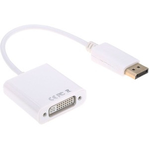 Axiom DisplayPort Male to DVI-I Dual Link Female Adapter - DPMDVIF-AX - DisplayPort/DVI-I Video Cable for Video Device, Monitor, Notebook, Desktop Computer - First End: 1 x 20-pin DisplayPort 1.1a Digital Audio/Video - Male - Second End: 1 x DVI-I (D