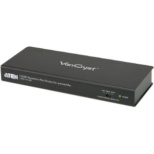 ATEN Signal Repeater-TAA Compliant - 1 x HDMI In - 1 x HDMI Out - Network (RJ-45)