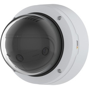 AXIS Panoramic P3818-PVE 13 Megapixel Outdoor 4K Network Camera - Color - Dome - White - TAA Compliant - H.264 (MPEG-4 Part 10/AVC), H.265 (MPEG-H Part 2/HEVC), Motion JPEG, H.265, H.264, Zipstream - 5120 x 2560 - 3.20 mm Fixed Lens - 30 fps - RGB CM