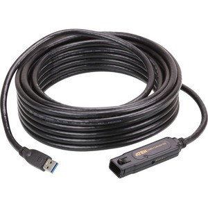 ATEN 10m USB3.1 Gen1 Extender Cable-TAA Compliant - 32.81 ft USB Data Transfer Cable - First End: 1 x USB 3.1 Type A - Male - Second End: 1 x USB 3.1 Type A - Female - 5 Gbit/s - Extension Cable - Black