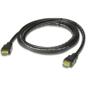ATEN 10 m High Speed HDMI Cable with Ethernet - 32.81 ft HDMI A/V Cable for Audio/Video Device - First End: 1 x 19-pin HDMI Digital Audio/Video - Male - Second End: 1 x 19-pin HDMI Digital Audio/Video - Male - Supports up to 4096 x 2160 - Shielding -