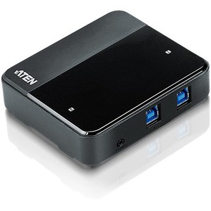 ATEN 2 x 4 USB 3.1 Gen1 Peripheral Sharing Switch - USB Type B - External - 4 USB Port(s) - 4 USB 3.1 Port(s) - PC, Mac, Linux