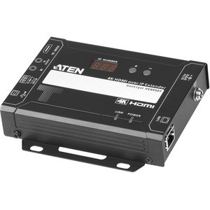 ATEN VE8950T 4K HDMI over IP Transmitter-TAA Compliant - 1 Computer(s) - 4K - 4096 x 2160 Maximum Video Resolution - 1 x Network (RJ-45) - 1 x USB - 1 x HDMI - 5 V DC Input Voltage - For PC