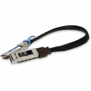 AddOn Twinaxial Network Cable - 8.66" Twinaxial Network Cable for Network Device, Transceiver - First End: 1 x QSFP56 Network - Male - Second End: 1 x QSFP56 Network - Female - 200 Gbit/s - Extension Cable - 30 AWG - 1 - TAA Compliant