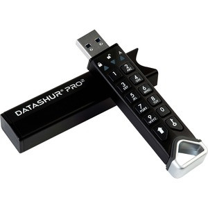 iStorage datAshur PRO2 64 GB | Secure Flash Drive | FIPS 140-2 Level 3 Certified | Password protected | Dust/Water-Resistant | IS-FL-DP2-256-64 - 64 GB - USB 3.2 (Gen 1) Type A - 168 MB/s Read Speed - 116 MB/s Write Speed - Black - 256-bit AES
