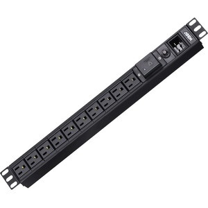ATEN PE0210S 10-Outlets PDU - Basic - NEMA L5-20P - 10 x NEMA 5-20R - 120 V AC - 1U - Rack-mountable, Wall-mountable