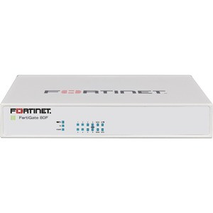 Fortinet FortiGate 81F Network Security/Firewall Appliance - 10 Port - 1000Base-T, 1000Base-X - Gigabit Ethernet - AES (256-bit), SHA-256 - 200 VPN - 10 x RJ-45 - 2 Total Expansion Slots - 1 Year - Desktop, Wall Mountable, Rack-mountable, Compact