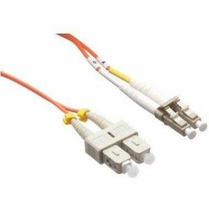 Axiom LC/SC Multimode Duplex OM2 50/125 Fiber Optic Cable 1m - TAA Compliant - 3.28 ft Fiber Optic Network Cable for Network Device - First End: 2 x LC/UPC Network - Male - Second End: 2 x SC/UPC Network - Male - OFNR - 50/125 µm - Orange - TAA Compl