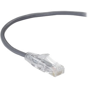 Black Box Slim-Net Cat.6a UTP Patch Network Cable - 1 ft Category 6a Network Cable for Patch Panel, Wallplate, Network Device - First End: 1 x RJ-45 Network - Male - Second End: 1 x RJ-45 Network - Male - 10 Gbit/s - Patch Cable - Gold Plated Contact