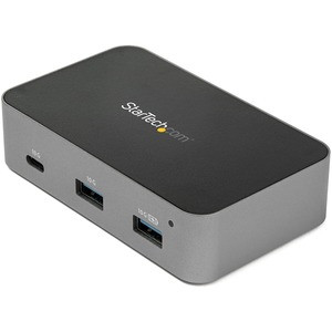StarTech.com 4-Port USB C Hub - USB 3.2 Gen 2 (10 Gbps) - 3x USB-A & 1x USB-C - Powered - Universal Adapter Included - USB C hub adds 1x USB-C + 3x USB-A ports (incl. one fast-charge BC 1.2) to your USB-C laptop or tablet - Universal power adapter in