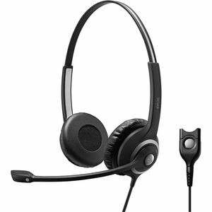 EPOS IMPACT SC 268 Headset - Stereo - Easy Disconnect - Wired - On-ear - Binaural - Ear-cup - Noise Cancelling, Uni-directional, Electret, Condenser Microphone - Black