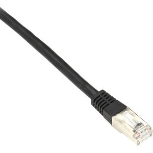 Black Box CAT5e 100-MHz Stranded Patch Cable Slim Molded Boot - F/UTP, CM PVC, Black, 2FT - 1.97 ft Category 5e Network Cable for Network Device - First End: 1 x RJ-45 Network - Male - Second End: 1 x RJ-45 Network - Male - 1 Gbit/s - Shielding - 26 