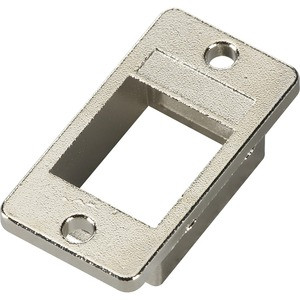 Black Box Panel-Mount Bezel, Keystone Opening, Silver - Silver - TAA Compliant