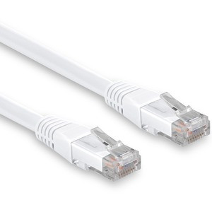 Rocstor Cat.6 Network Cable - Rocstor Premium 6in CAT6 Ethernet Cable - 100% Copper UL Rated - White - Molded - 100W PoE UTP Category 6 Patch Cord UL Certified Wiring/TIA - 6" White CAT6 Ethernet cable provides Multi Gigabit 1/2.5/5Gbps & 10Gbps up t