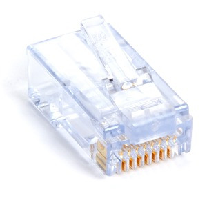 Black Box CAT6 EZ-RJ45 Modular Plugs, 25-Pack - 25 Pack - 1 x RJ-45 Network Male - TAA Compliant
