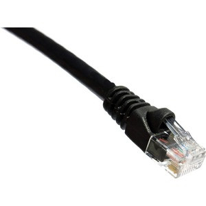 Axiom 10FT CAT6A 650mhz Patch Cable Molded Boot (Black) - TAA Compliant - 10 ft Category 6a Network Cable for Network Device - First End: 1 x RJ-45 Network - Male - Second End: 1 x RJ-45 Network - Male - 10 Gbit/s - Patch Cable - 24 AWG - Black - TAA