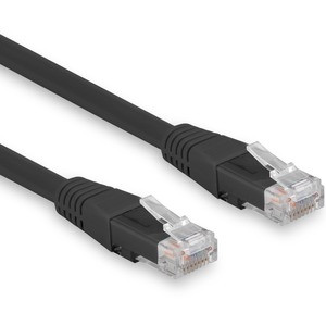 Rocstor Cat.6 Network Cable - Rocstor Premium 10ft (3m) CAT6 Ethernet Cable - 100% Copper UL Rated - Black - Molded - 100W PoE UTP Category 6 Patch Cord UL Certified Wiring/TIA - 10ft Black CAT6 Ethernet cable provides Multi Gigabit 1/2.5/5Gbps & 10G