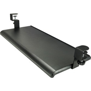 AIDATA EXTRA WIDE DESK CLAMP KEYBOARD TRAY - 2" Height x 13" Width - Black