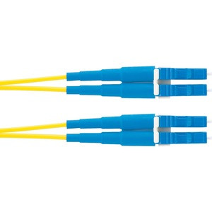 Panduit Fiber Optic Duplex Patch Network Cable - Fiber Optic Network Cable - First End: 2 x LC Network - Male - Second End: 2 x LC Network - Male - Patch Cable - Yellow - 1