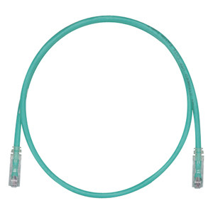 PANDUIT Cat.6 UTP Patch Cord - RJ-45 Male Network - RJ-45 Male Network - 10ft - Green, Clear