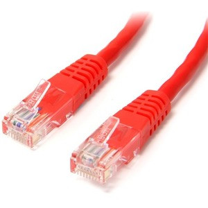 StarTech.com 6 ft Red Molded Cat5e UTP Patch Cable - Make Fast Ethernet network connections using this high quality Cat5e Cable, with Power-over-Ethernet capability - 6ft Cat5e Patch Cable - 6ft Cat 5e patch cable - 6ft Cat5e Patch Cord - 6ft Molded 