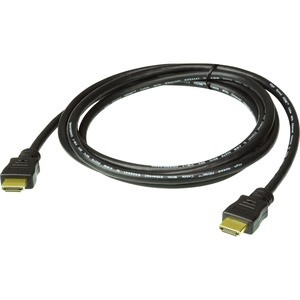 ATEN HDMI Audio/Video Cable - 9.84 ft HDMI A/V Cable for Audio/Video Device, Switch - First End: HDMI 1.4 Digital Audio/Video - Male - Second End: HDMI 1.4 Digital Audio/Video - Male - Supports up to 1920 x 1080