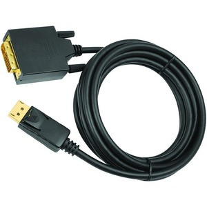 SIIG 10 ft DisplayPort to DVI Converter Cable (DP to DVI) - 10 ft DisplayPort/DVI A/V Cable for Notebook, Monitor, Video Device, HDTV - First End: 1 x 20-pin DisplayPort 1.1a Digital Audio/Video - Male - Second End: 1 x 25-pin DVI-D (Single-Link) Dig