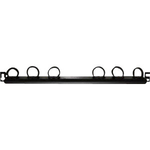 Panduit SRBM19BLY Strain Relief Bar - Cable Tie - 1 - 1U Rack Height - 19" Panel Width
