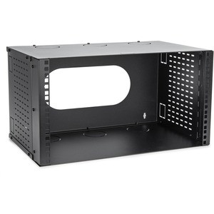 SolidRack 6U Wall Mount Network Rack - Low Profile wall mount Bracket - 11 inch Deep - 19"Rack Compatible - For Patch Panel Bracket, Shallow Server, Network Switches, Video & IT Equipment - 44lbs (20kg) Weight Capacity - EIA/ECA-310 rated - Black